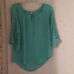 Turquoise blouse